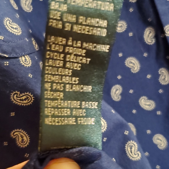Womens Ralph Lauren paisley print button down shirt, - Picture 12 of 12